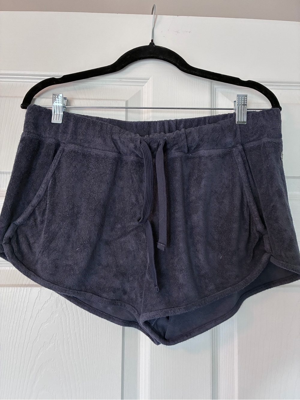 Zella Dark Charcoal Terry Drawstring Athletic Shorts